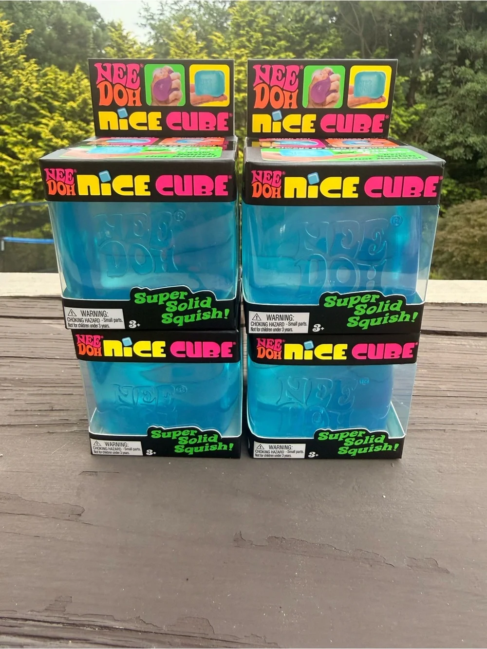 NeeDoh Nice Cube Blue Super Solid Squish